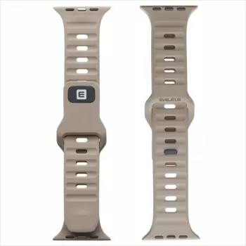 Evelatus Watch 38/40/41 Sport Silicone Loop Beige Grey