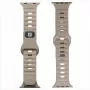 Evelatus Watch 38/40/41 Sport Silicone Loop Beige Grey