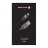 Evelatus USB-A į USB-C laidas, 1,2 m, aliuminio korpusas, pintas, baltas