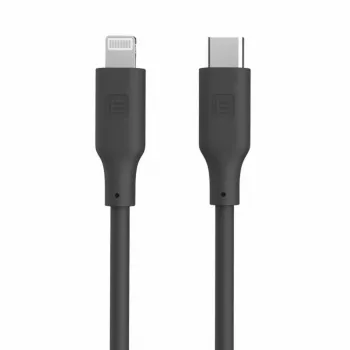 Evelatus USB-C į Lightning silikoninis kabelis 1,2 m (MFI10CL) 60W / 20V 3A juodas