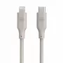 Evelatus USB-C į Lightning silikoninis kabelis 1,2 m (MFI10CL) 60W / 20V 3A šiltai pilka