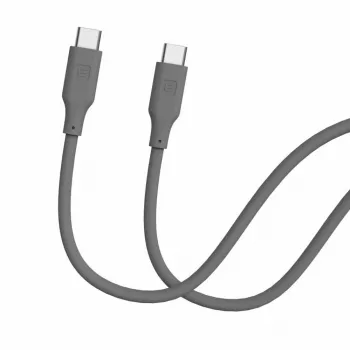 Evelatus USB-C į USB-C silikoninis kabelis 1,2 m 60W PD pilkas