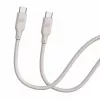 Evelatus USB-C į USB-C silikoninis kabelis 1,2 m 60 W / 20 V 3 A šiltai pilka