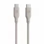 Evelatus USB-C į USB-C silikoninis kabelis 1,2 m 60 W / 20 V 3 A šiltai pilka