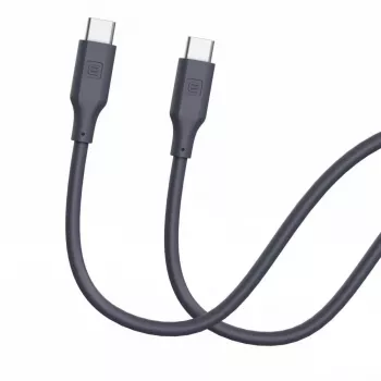 Evelatus USB-C į USB-C silikoninis kabelis 1,2 m 60W 20V/3A mėlynas