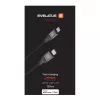 Evelatus USB-C į Lightning laidas 1,2 m 60W MFi sertifikuotas pintas nailonas aliuminio korpusas juodas