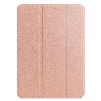 iLike Tri-Fold Eco-Leather Stand Case, skirtas Xiaomi Redmi Pad 5 11 / Pad 5 Pro 11 - Rose Gold