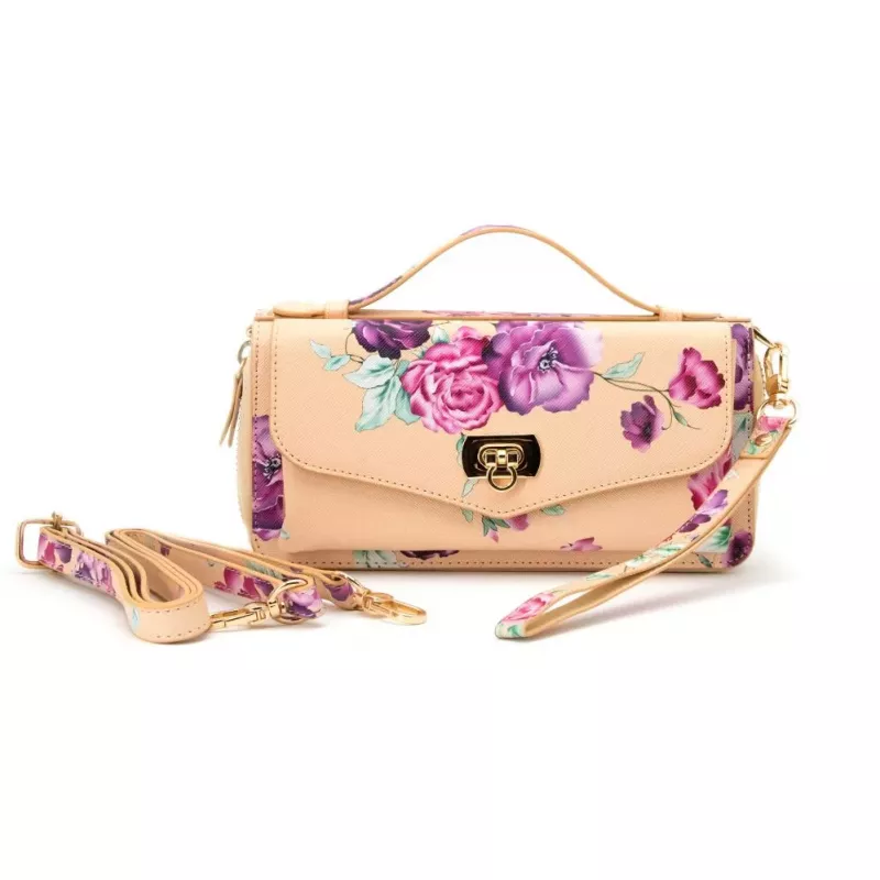 Evelatus Universal Wallet Case Flower Beige