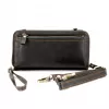 Evelatus Universal Leather Zipper Design Wallet Black