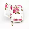 EVELATUS Universal Wallet Zipper Design Flower White