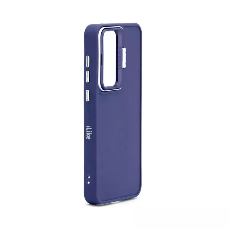 iLike Samsung Galaxy A15 Hybrid Case with Camera Stand Blue