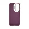 iLike Samsung Galaxy A15 Hybrid Case su fotoaparato stovu, slyvinė