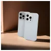 Evelatus Apple iPhone 15 Pro Premium Magsafe Soft Touch Silicone Case New Function Grey Blue