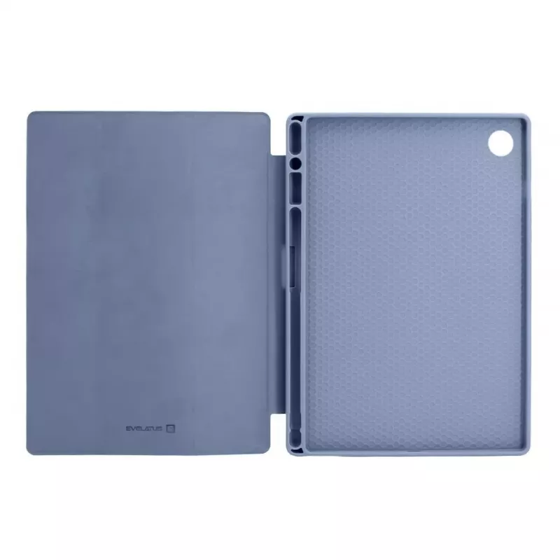 Evelatus Galaxy Tab A8 10.5 Tablet Case su imituojamu mikropluoštu viduje, levandų pilka