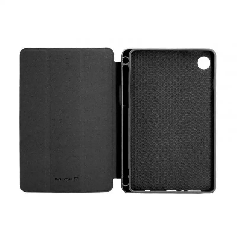 Evelatus Galaxy Tab A9 Tablet Case su Imituotu Mikropluoštu Viduje Juoda
