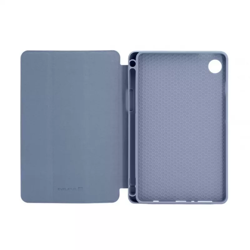 Evelatus Galaxy Tab A9 Tablet Case su imitaciniu mikropluoštu viduje, levandų pilka