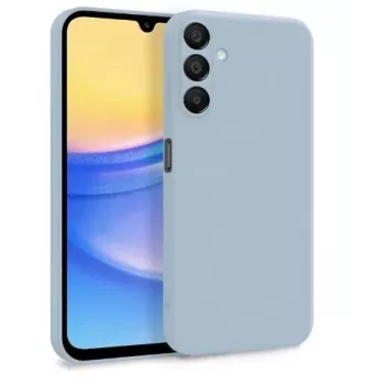 Evelatus Samsung Galaxy A15 Premium Soft Touch Silicone Case Grey Blue