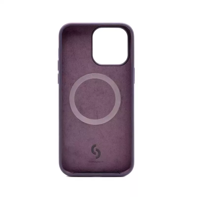 Connect Apple iPhone 14 Pro Premium MagSafe Soft Touch Silicone Case New Function Purple