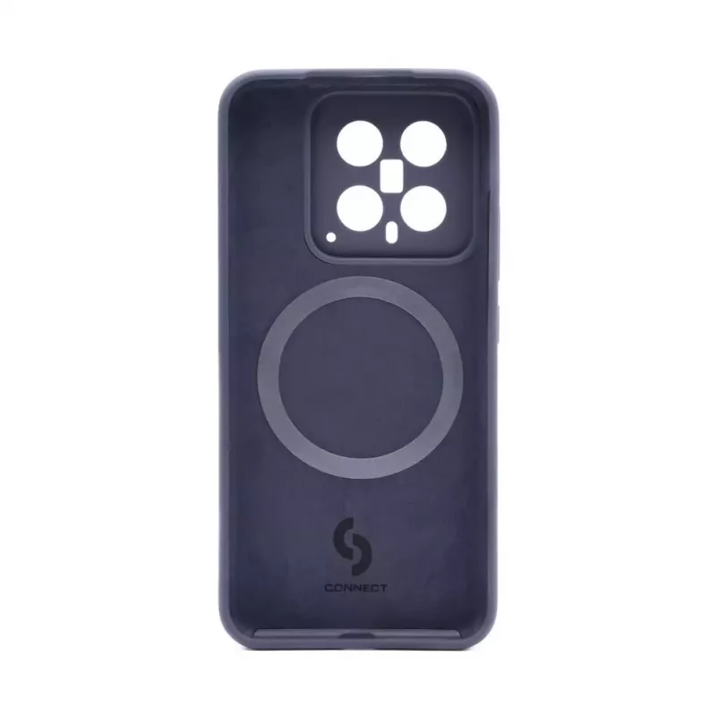Connect Xiaomi 14 Pro Premium Quality Magnetic Soft Touch Silicone Case Midnight Blue