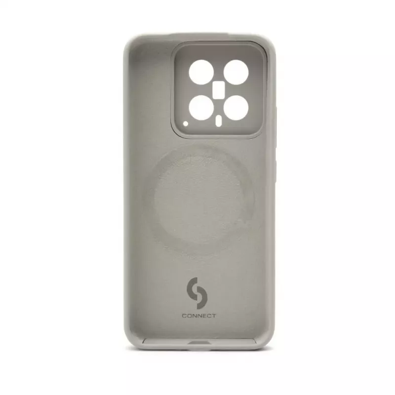 Connect Xiaomi 14 Premium kokybės magnetinis minkšto prisilietimo silikoninis dėklas pilkas