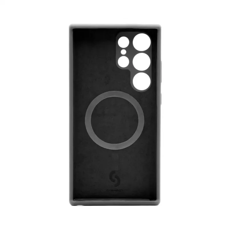 Connect Samsung Galaxy S24 Ultra Premium Quality Magnetic Soft Touch Silicone Case Black