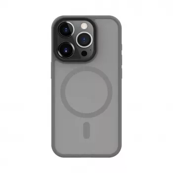Connect Apple iPhone 15 Pro Hybrid Dėklas Su Magnetiniu PC+TPU Sidabrinis