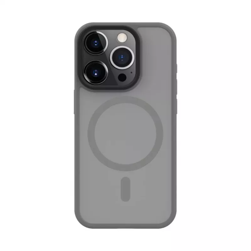 Connect Apple iPhone 15 Pro Hybrid Dėklas Su Magnetiniu PC+TPU Sidabrinis