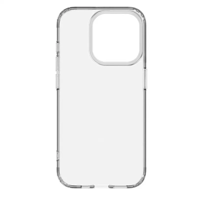 Connect Apple iPhone 15 Pro karinis smūgiams atsparus silikoninis dėklas permatomas