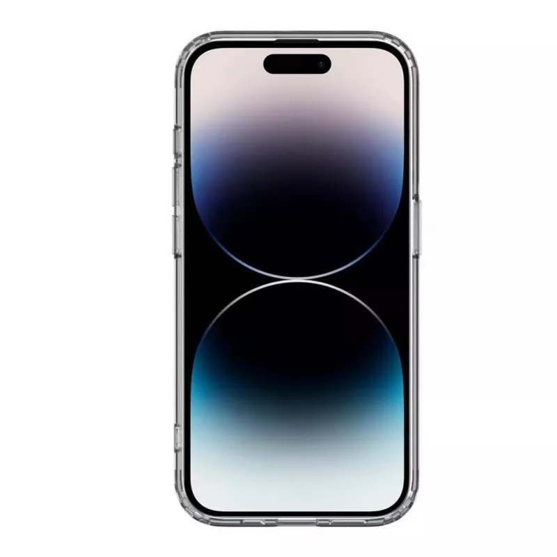 Connect Apple iPhone 15 Pro karinis smūgiams atsparus silikoninis dėklas permatomas