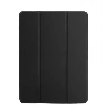 Connect iPad Air 10.9 planšetinio kompiuterio dėklas su dirbtinio mikropluošto vidumi, juodas