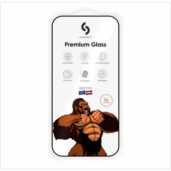Connect Xiaomi Redmi Note 13 Pro 5G 2.5D pilno dangtelio Japan Glue stiklo apsauga nuo statinės elektros, tvirtesnis ekrano apsauginis stiklas