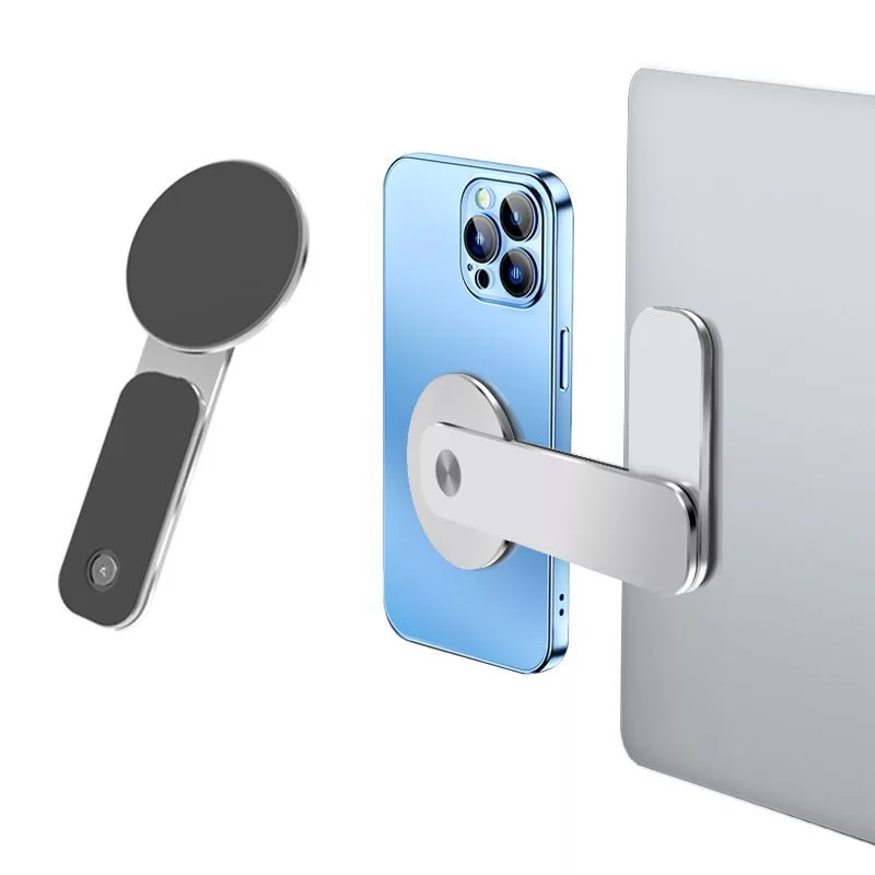 iLike Universal P65 Aliumininis Monitoriaus Šoninis Magnetinis Laikiklis išmaniesiems telefonams Sidabrinis