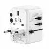 EVELATUS 35W World Travel Adapter su 1 PD USB-C, 2 USB-C, 2 USB-A, baltas