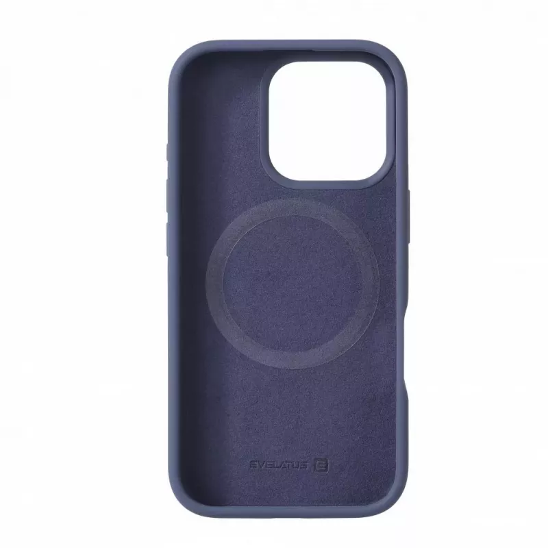 Evelatus Apple iPhone 16 Pro Max Premium MagSafe Soft Touch Silicone Case Midnight Blue