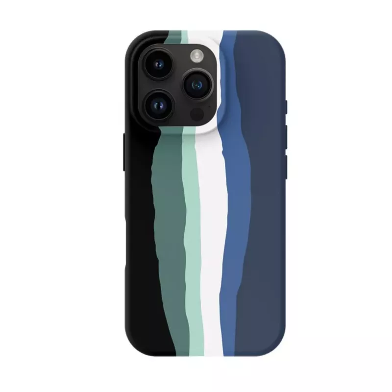 Evelatus Apple iPhone 16 Pro Max įvairiaspalvis silikoninis dėklas su MagSafe Aura Blue