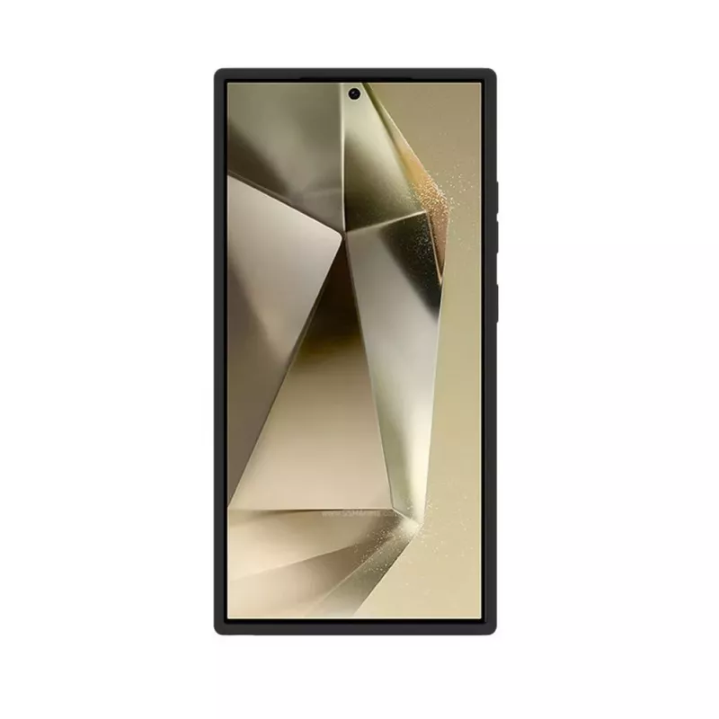 Evelatus Samsung S24 Ultra Premium Magsafe su stovu, minkšto prisilietimo silikoninis dėklas, juodas