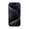 Evelatus Apple iPhone 16 Pro Max Premium MagSafe su stovu, minkšto prisilietimo silikoninis dėklas, tamsiai mėlynas