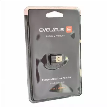 EVELATUS UltraLink OTG Adapter USB 3.0 į USB-C 5V 3A 480 Mb/s Abyss Blue