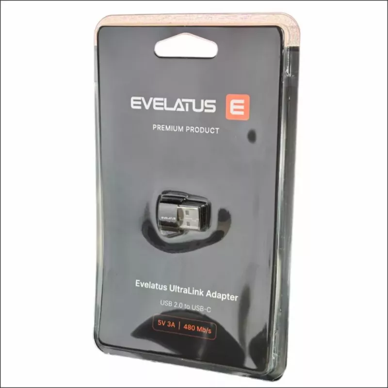 EVELATUS UltraLink OTG Adapter USB 3.0 į USB-C 5V 3A 480 Mb/s Abyss Blue