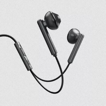 Evelatus Crystal Clear Audio ausinės su 3,5 mm lizdu ir mikrofonu CCA-3.5BL juodos