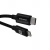 Evelatus AutoSpring Coiled Cable USB A to Lightning 1.2M Cable Black