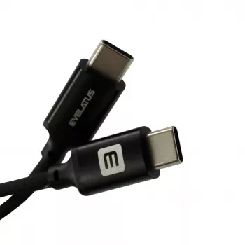 Evelatus E-Mag Power 60W USB-C į USB-C magnetinis kabelis 1,2m juodas