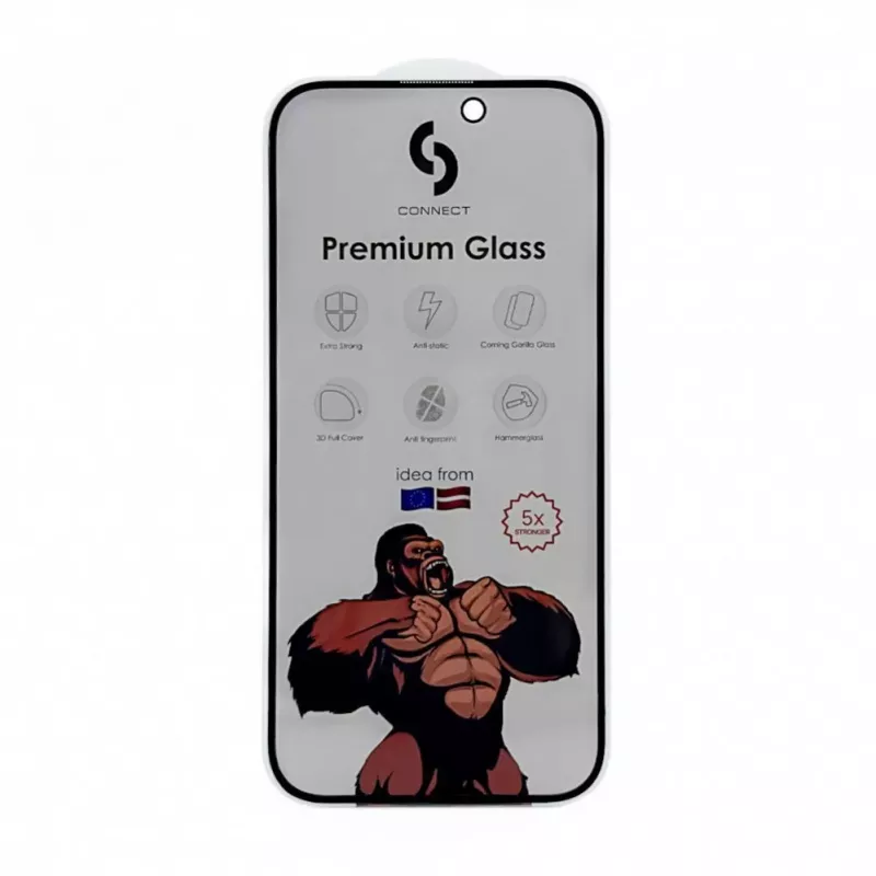 Connect Xiaomi Redmi 13 5G Privacy 2.5D Silk Full Cover Anti-Static Stronger Black Screen Protector
