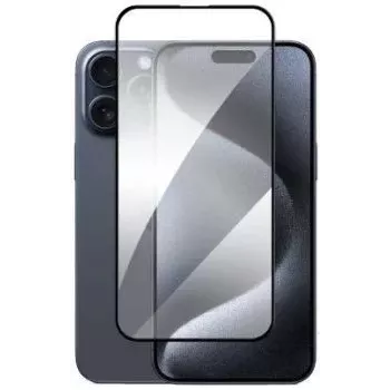 iLike Apple iPhone 16E/14/13/13 Pro Full Glue 21D Grūdinto stiklo ekrano apsauga (2 vnt.) Juoda