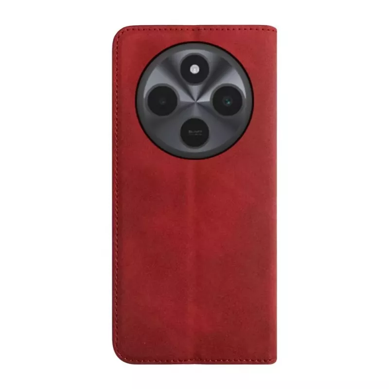 Evelatus Xiaomi Redmi 14C 4G/ 14C 5G / Redmi A4 / POCO C75 PU Leather Book Case Red
