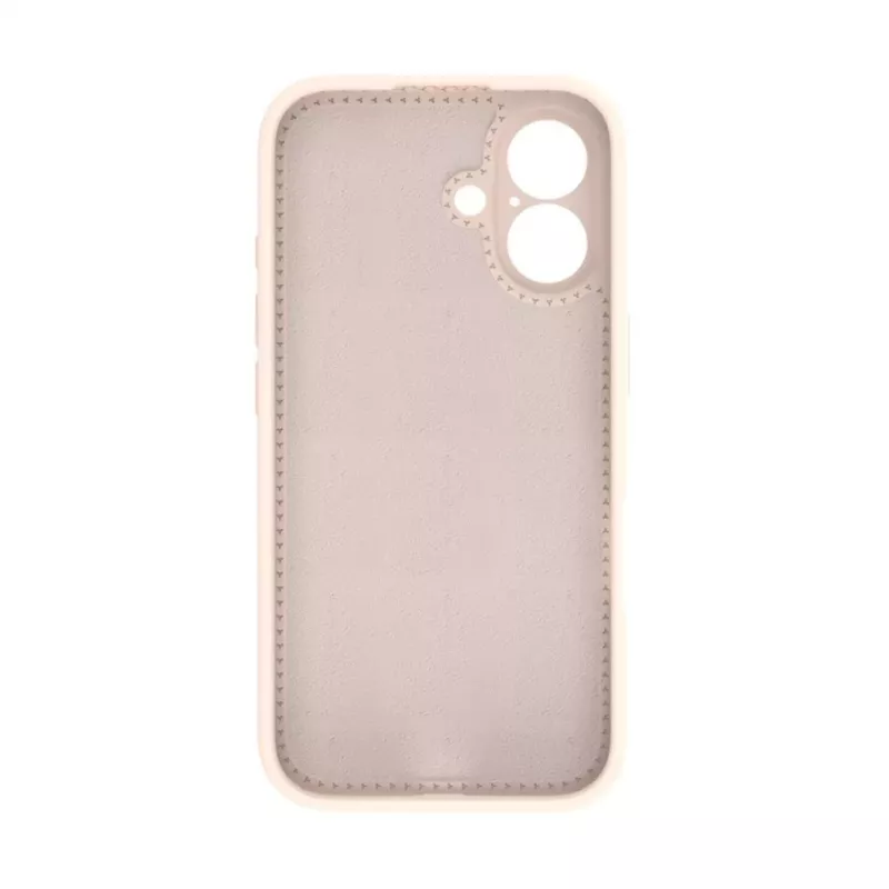 Evelatus Apple iPhone 16 Premium Magsafe su stovu, minkšto prisilietimo silikoninis dėklas, Pink Sand