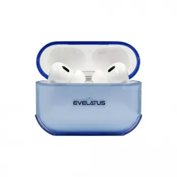Evelatus Apple AirPods Pro TPU apsauginis dėklas, permatomas mėlynas