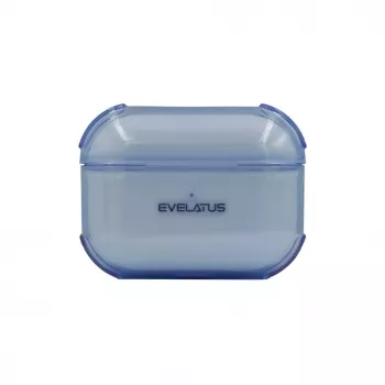 Evelatus Apple AirPods Pro TPU apsauginis dėklas, permatomas mėlynas