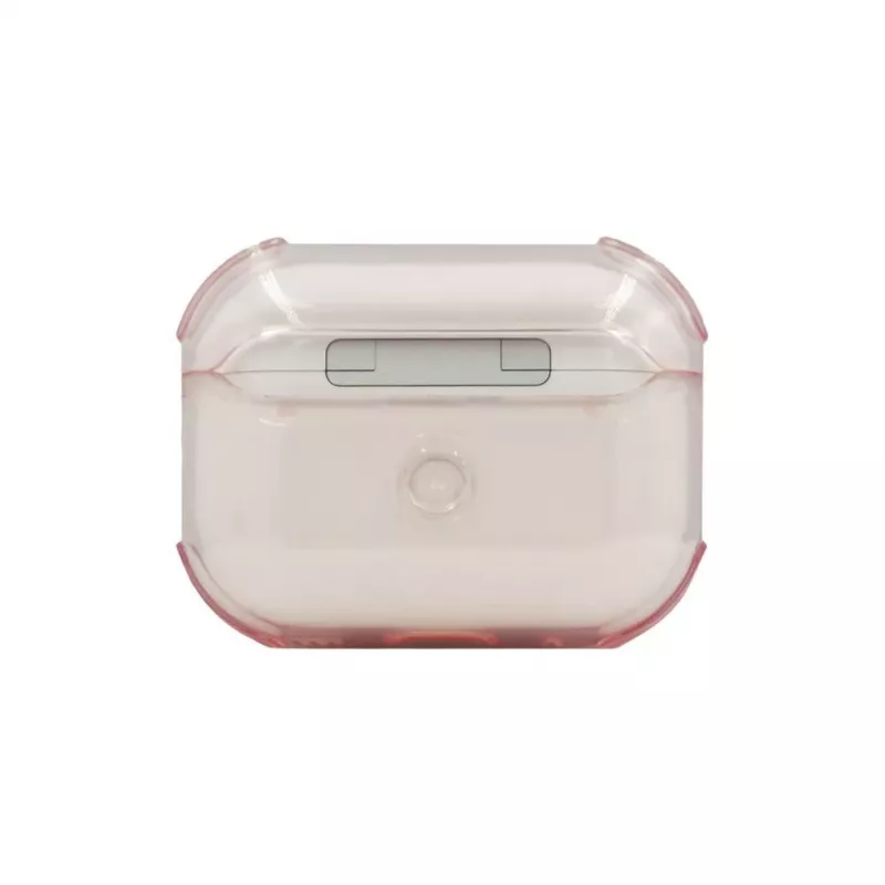 Evelatus Apple AirPods Pro 2 TPU apsauginis dėklas permatomas rožinis