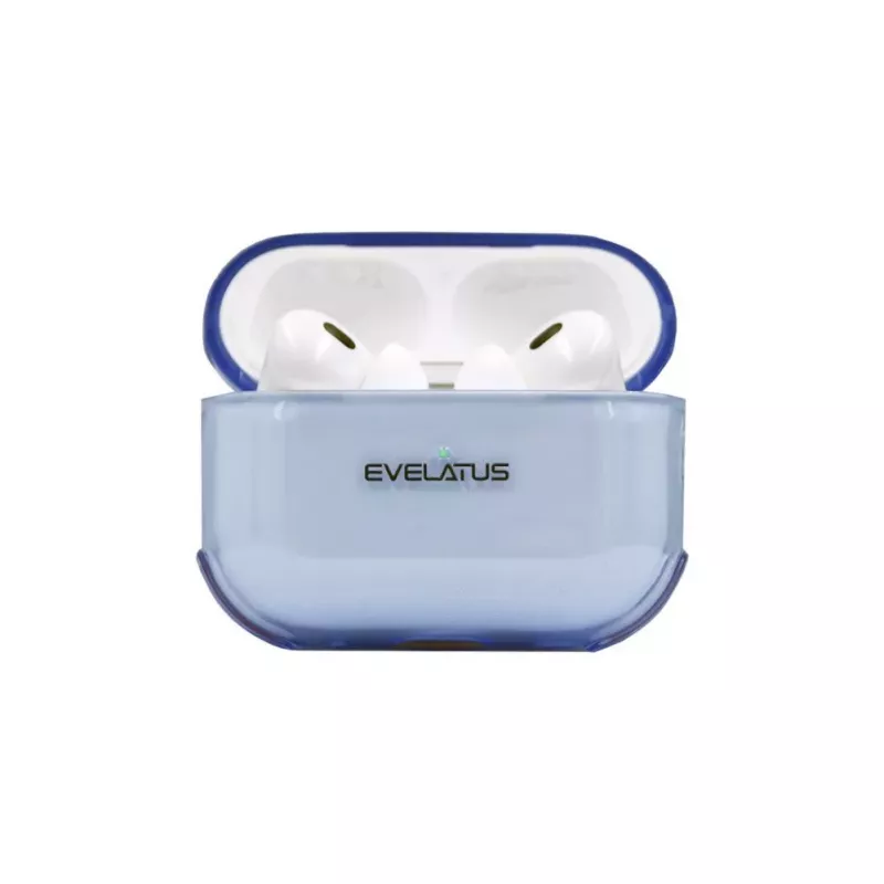 Evelatus Apple AirPods Pro 2 TPU Protective Case Transparent Blue